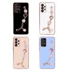 Samsung Galaxy A52 Kılıf El Tutamaçlı Kamera Korumalı Taka Silikon Kapak