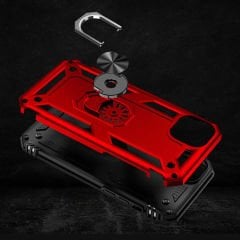 iPhone 14 Plus Kılıf Vega Tank Sert Yüzüklü Standlı Zırh Koruma Kapak