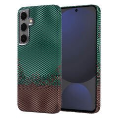 Samsung Galaxy S24 FE Kılıf Kablosuz Şarj Özellikli Karbon Fiber Görünümlü Nekst Kapak