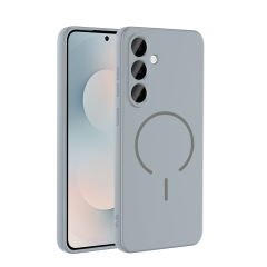 Samsung Galaxy S25 FE Kılıf Meta Lansman M-Safe Kamera Korumalı içi Kadife Yumuşak Renkli Süet Silikon