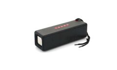 FM Radyo Özellikli AUX USB Kart Okuyucu Portlu Bluetooth Hoparlör Speaker Gri
