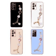 Samsung Galaxy Note 20 Ultra Kılıf El Tutamaçlı Kamera Korumalı Taka Silikon Kapak