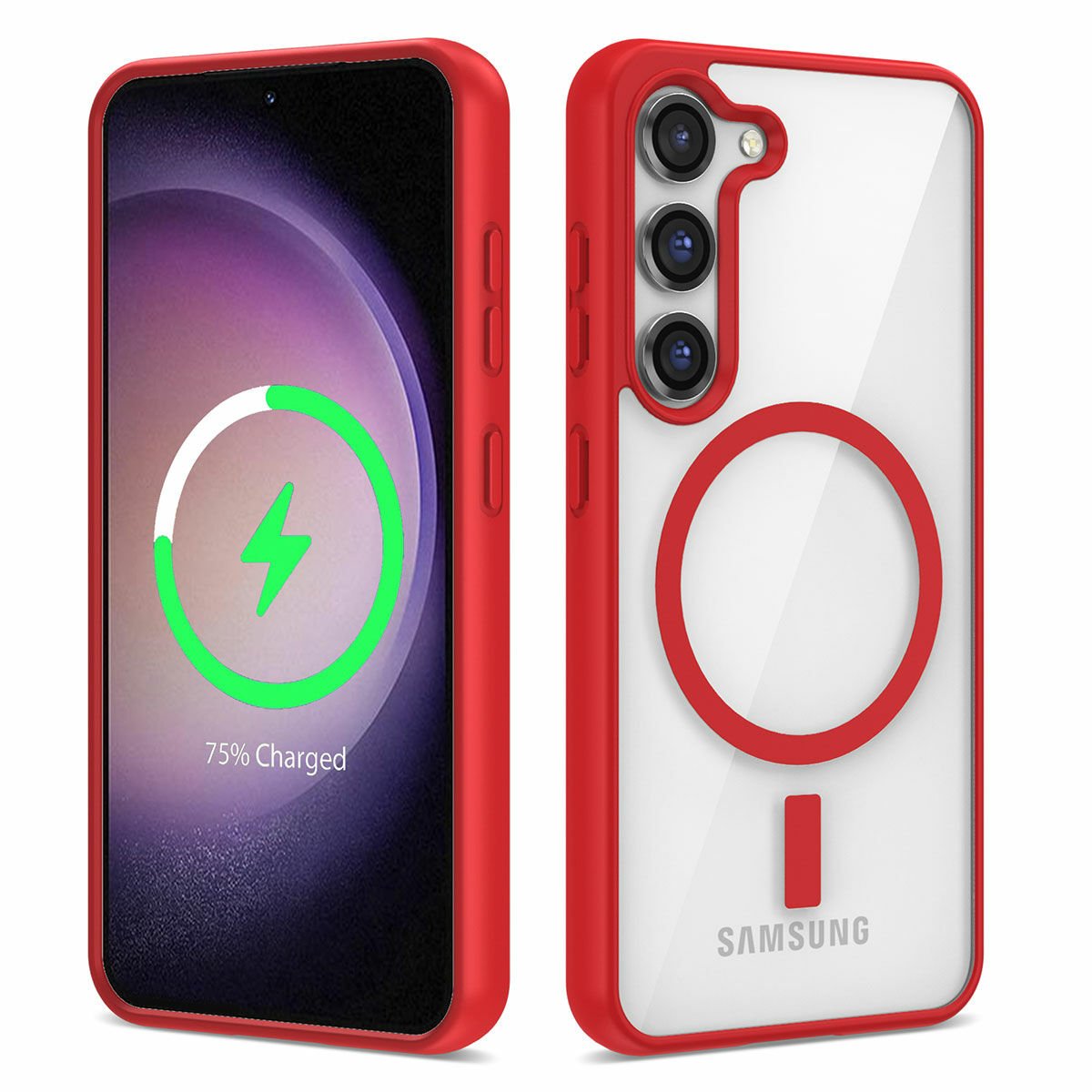 Samsung Galaxy S23 Plus Kılıf Magsafe Wireless Şarj Özellikli Silikon Ege Kapak