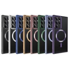 Samsung Galaxy S22 Ultra Kılıf Magsafe Wireless Şarj Özellikli Setro Silikon