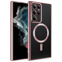 Samsung Galaxy S22 Ultra Kılıf Magsafe Wireless Şarj Özellikli Setro Silikon