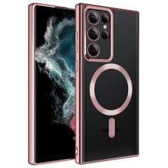 Samsung Galaxy S22 Ultra Kılıf Magsafe Wireless Şarj Özellikli Setro Silikon