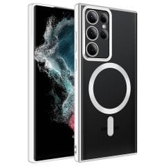 Samsung Galaxy S22 Ultra Kılıf Magsafe Wireless Şarj Özellikli Setro Silikon