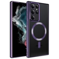 Samsung Galaxy S22 Ultra Kılıf Magsafe Wireless Şarj Özellikli Setro Silikon
