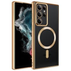 Samsung Galaxy S22 Ultra Kılıf Magsafe Wireless Şarj Özellikli Setro Silikon