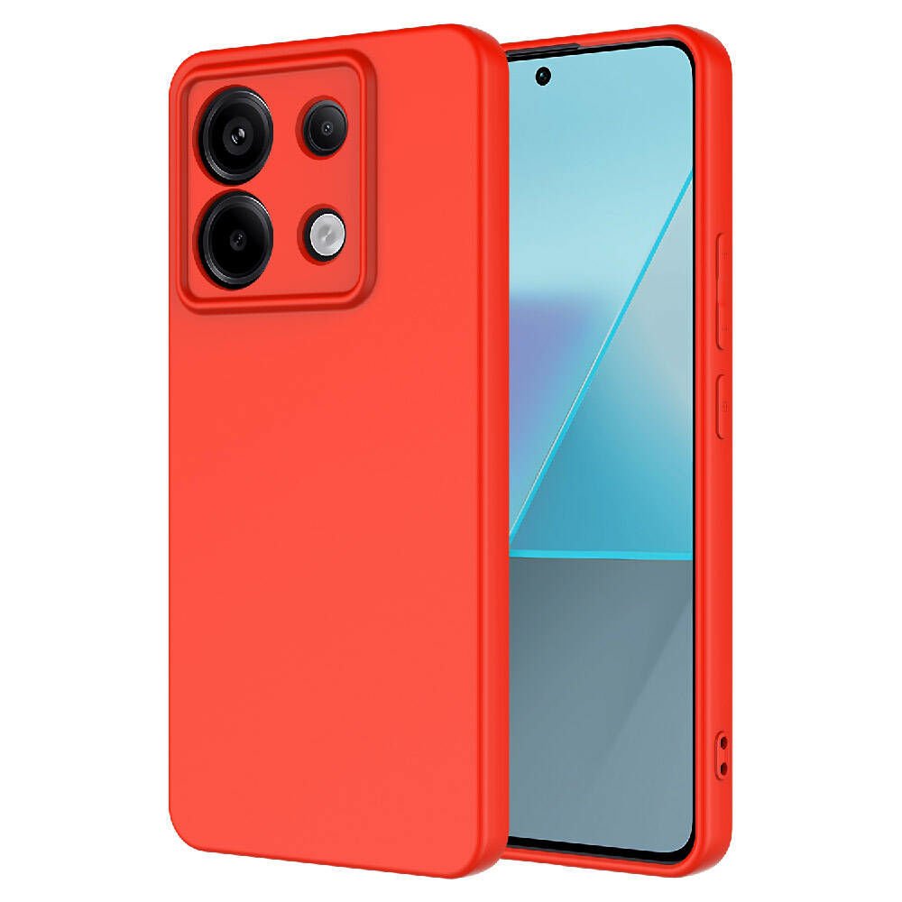 Xiaomi Redmi Note 13 Pro 5G Kılıf Kamera Korumali Mara Lansman Kapak Kırmızı