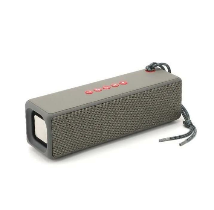 FM Radyo Özellikli AUX USB Kart Okuyucu Portlu Bluetooth Hoparlör Speaker Gri