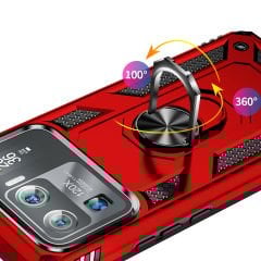 Xiaomi Mi 11 Ultra Kılıf Vega Tank Sert Yüzüklü Standlı Zırh Koruma Kapak