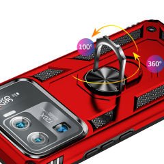 Xiaomi Mi 11 Ultra Kılıf Vega Tank Sert Yüzüklü Standlı Zırh Koruma Kapak