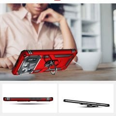 Xiaomi Mi 11 Ultra Kılıf Vega Tank Sert Yüzüklü Standlı Zırh Koruma Kapak