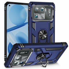 Xiaomi Mi 11 Ultra Kılıf Vega Tank Sert Yüzüklü Standlı Zırh Koruma Kapak
