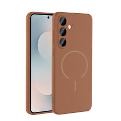 Samsung Galaxy S23 FE Kılıf Meta Lansman M-Safe Kamera Korumalı içi Kadife Yumuşak Renkli Süet Silikon