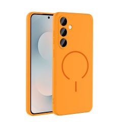 Samsung Galaxy S23 FE Kılıf Meta Lansman M-Safe Kamera Korumalı içi Kadife Yumuşak Renkli Süet Silikon