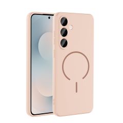 Samsung Galaxy S23 FE Kılıf Meta Lansman M-Safe Kamera Korumalı içi Kadife Yumuşak Renkli Süet Silikon