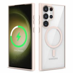 Samsung Galaxy S23 Ultra Kılıf Magsafe Wireless Şarj Özellikli Silikon Ege Kapak