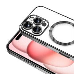 iPhone 16 Pro Max Kılıf Kamera Korumalı Kablosuz Wireless Şarj Özellikli Demre Kapak