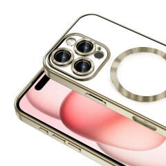 iPhone 16 Pro Max Kılıf Kamera Korumalı Kablosuz Wireless Şarj Özellikli Demre Kapak