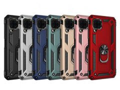 Huawei P40 Lite Kılıf Vega Tank Sert Yüzüklü Standlı Zırh Koruma Kapak