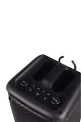 1973 Kablosuz Mikrofonlu Radyo / USB / Hafiza Kartli RGB Ledli Taşınabilir Bluetooth Hoparlör Parti Speaker