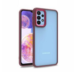 Samsung Galaxy A23 Kılıf Kamera Çıkıntılı Arkası Şeffaf Köşeleri Parlak Renkli Işlemeli Flora Kapak