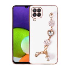 Samsung Galaxy M32 Kılıf El Tutamaçlı Kamera Korumalı Taka Silikon Kapak
