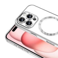 iPhone 16 Pro Kılıf Kamera Korumalı Kablosuz Wireless Şarj Özellikli Demre Kapak