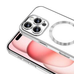 iPhone 16 Pro Kılıf Kamera Korumalı Kablosuz Wireless Şarj Özellikli Demre Kapak
