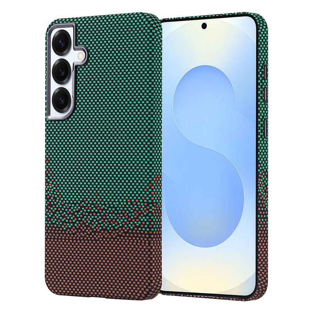 Samsung Galaxy S24 Plus Kılıf Kablosuz Şarj Özellikli Karbon Fiber Görünümlü Nekst Kapak