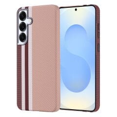 Samsung Galaxy S24 Plus Kılıf Kablosuz Şarj Özellikli Karbon Fiber Görünümlü Nekst Kapak