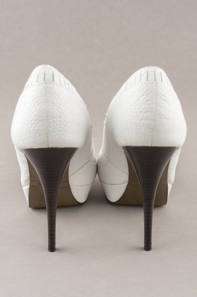 Zara Deri Topuklu Ayakkabı