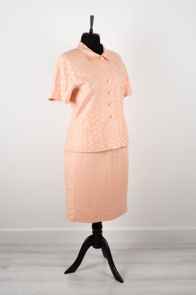 Christian Dior Puantiyeli Etek Ceket Takım