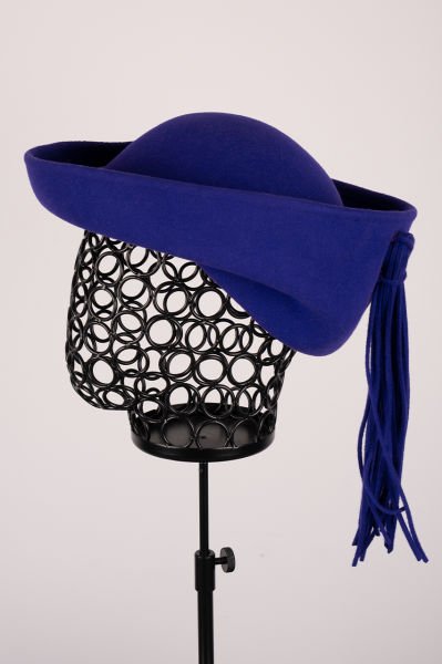 Bergdorf Goodman/Adolfo Paris Püskül Detaylı Yün Şapka