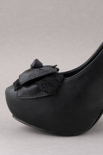 Relax Mode Fiyonklu Platform Topuklu Ayakkabı