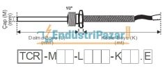 TCR-M06-L100-K02.J DALMA BOYU 100MM TÜP ÇAP 6 MM 1/2`` REKORLU 2MT KABLOLU BAYONET J TİPİ TERMOKUPL AISI304 EMKO