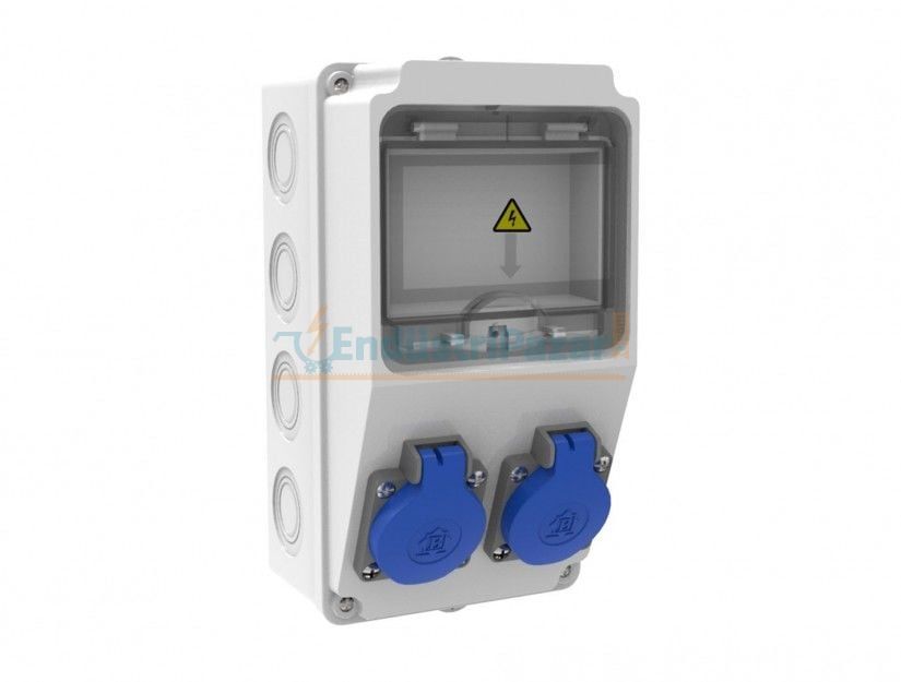 1*16A 220V 2Ad. Ön Prizli IP44 BD1-2202-0000 BEMİS