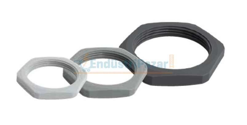 M20x1,5 RAL7001 20mm METRİK POLYAMİD SOMUN 1110045 ONKA-9016