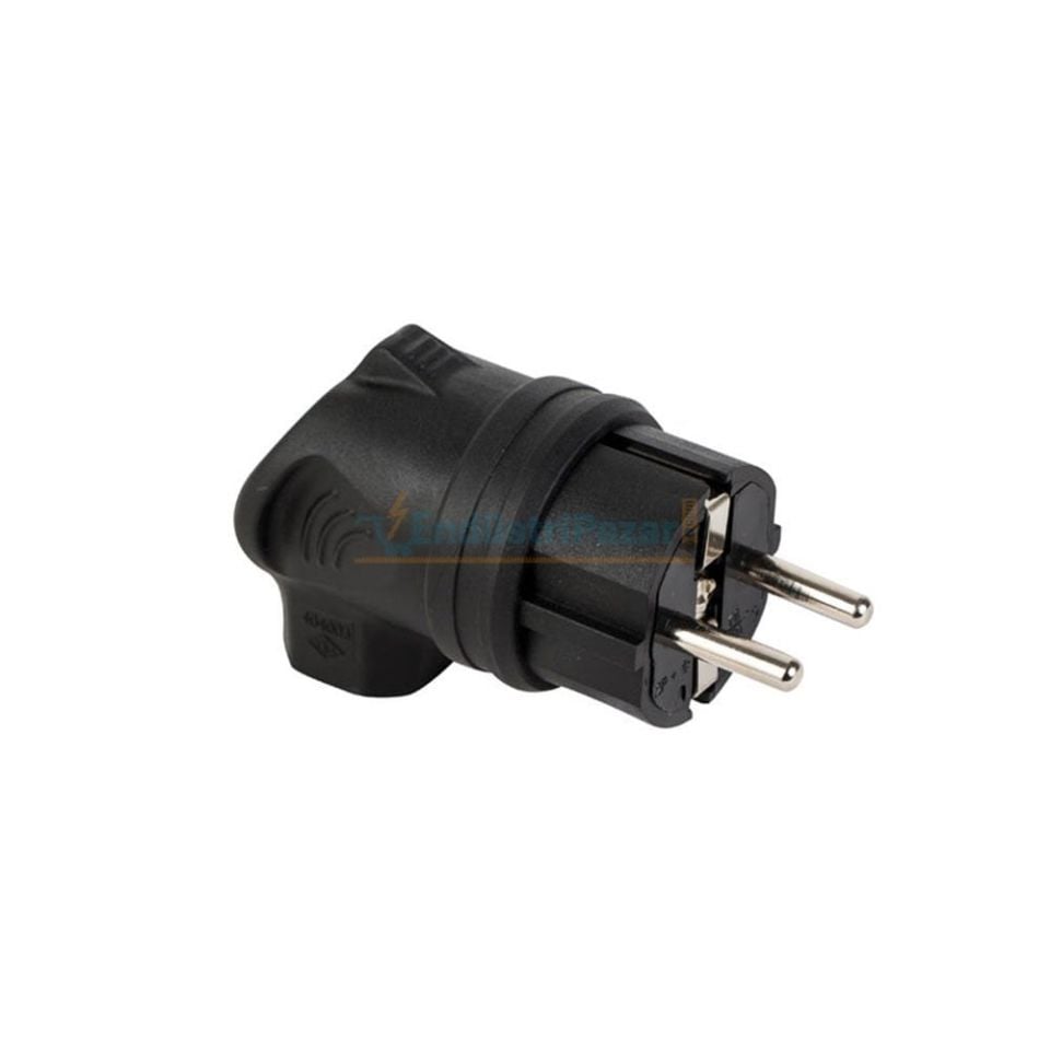 1*16A Kauçuk Eğik Fiş 404003 METE ENERJİ