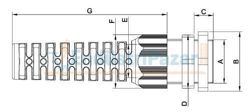 PG-21 SPİRAL POLYAMİD KABLO REKORU RAL 9005 1110167 ONKA-9292