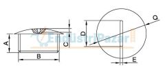 PG-16 RAL7001 POLYAMİD KÖR TAPA 1110176 ONKA-9094