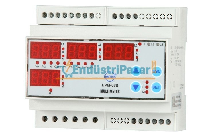 EPM-07S-DIN RAY MONTAJ ŞEBEKE ANALİZÖRÜ M1200 ENTES