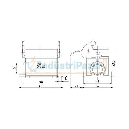 6*16A Duvar Prizi IP65 403096S METE ENERJİ