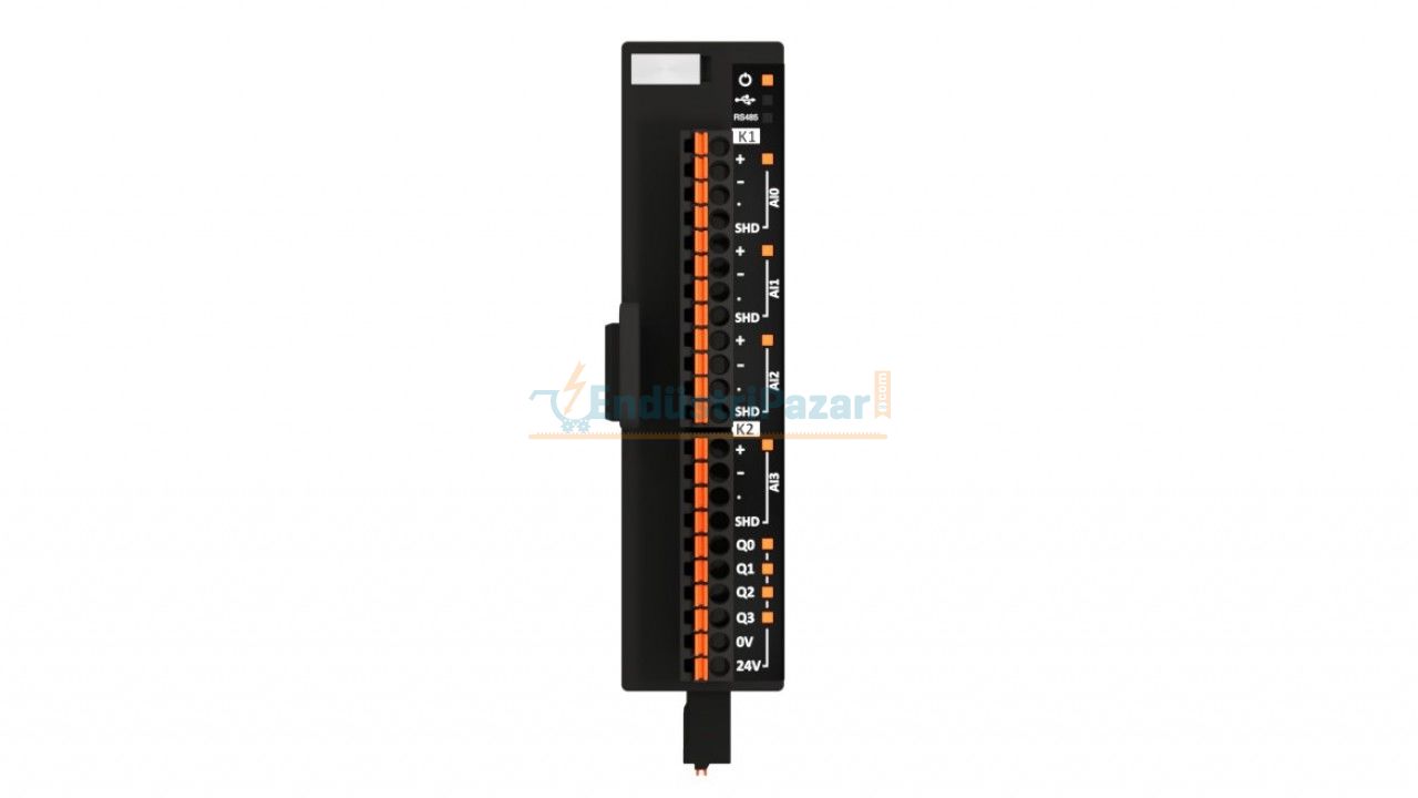 IPERTU 2 Analog Girişli (0/2...10Vdc, 0/4...20mA) & 4 Dijital (Transistör) Çıkışlı PID Genişleme Modülü IPERTU-SMR1P1-00-21-04-00_1 EMKO