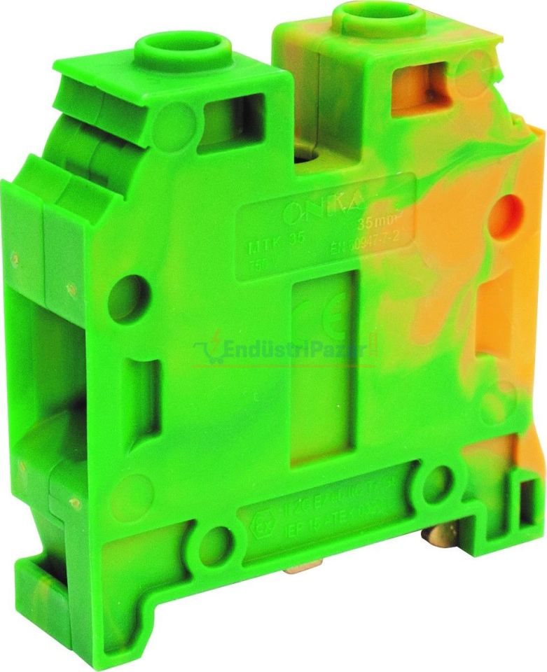 35mm2 MTK Serisi Vida Bağlantılı Topraklama Ray Klemens 1010533 ONKA