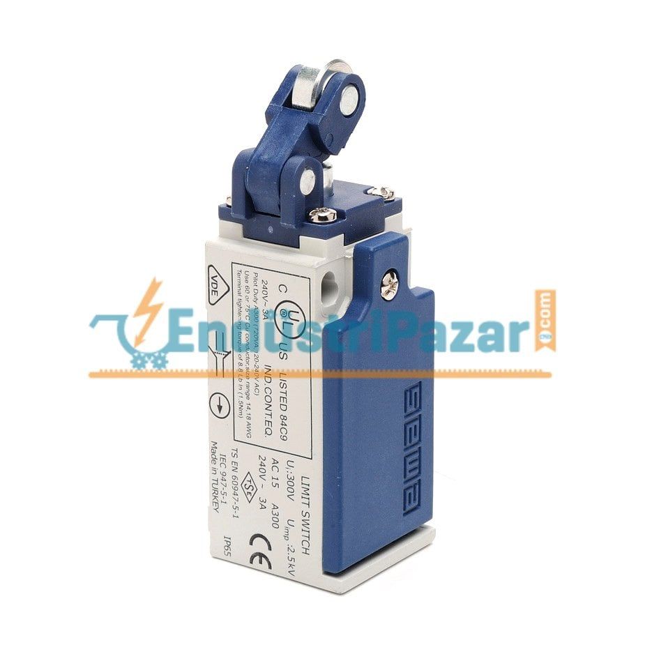 L5K13MİM311 AÇISAL HAREKETLİ 14 MM METAL MAKARALI KOL SINIR ŞALTERİ EMAS