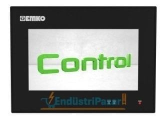 Proop.Black-7C.E2 (2*USB + 2*RS232 + 1*RS485 + 2*Ethernet - 4*Dijital Giriş + 4*Dijital Çıkış (Transistör)) 7`` TFT Dokunmatik Operatör Paneli Black Control Serisi EMKO