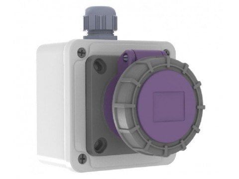 2*16A 24V DÜZ DUVAR PRİZİ CEE NORM 2P IP44 BC1-1102-2510 BEMİS